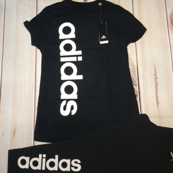 New adidas spell out leggings tshirt set - Picture 3 of 5